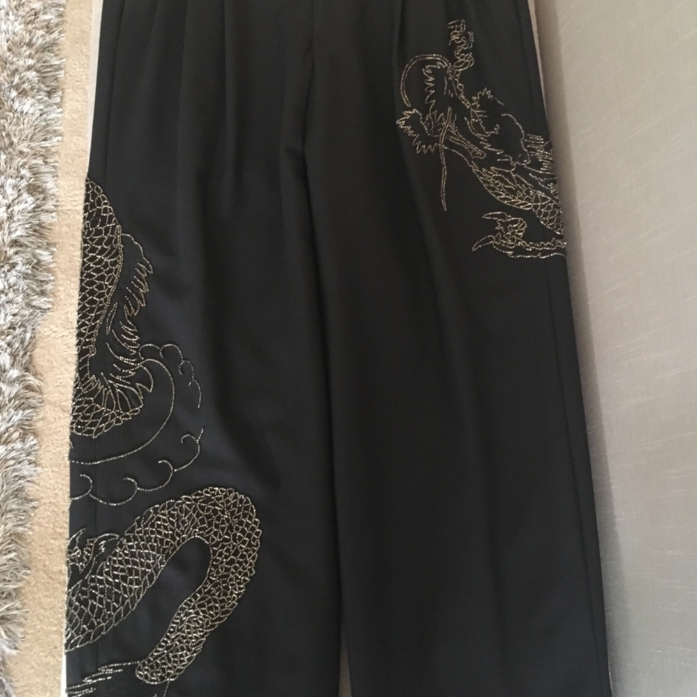 GUCCI Vintage Couture trousers with Gold design